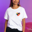 Pride Heart White Cotton Everyday Women's T-Shirt
