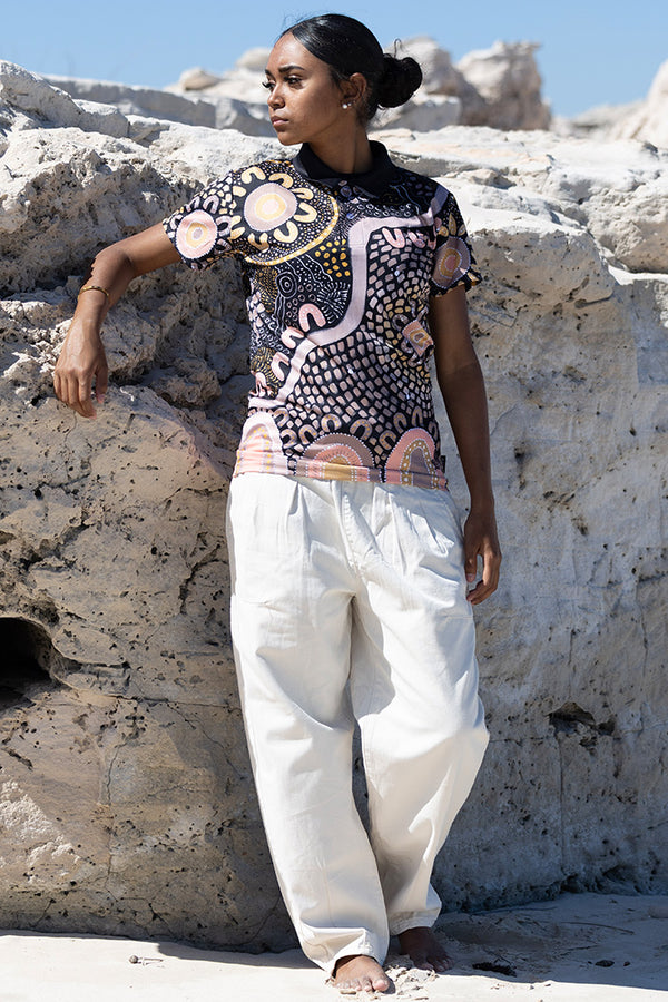 The Path They Have Laid UPF50+ Women's Fitted Polo Shirt