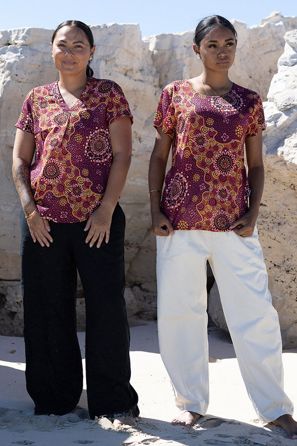 Yinaa V Neck Women's Short Sleeve Blouse