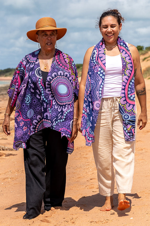 Muru To Our Biriwal (Pathway To Our Future) Rectangle Chiffon Scarf