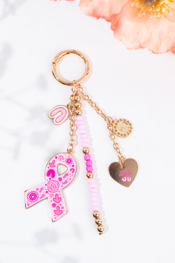 Sacred Women's Way Ribbon Beaded Keyring