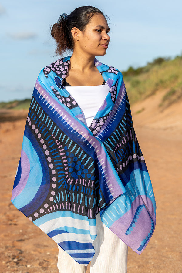 Future Dreaming Rectangle Chiffon Scarf