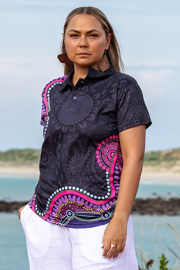 Muru To Our Biriwal (Pathway To Our Future) Essence Women's Fitted Polo Shirt