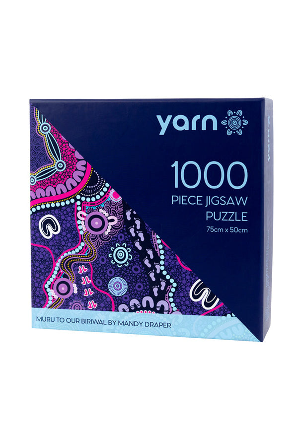 Muru To Our Biriwal (Pathway To Our Future) 1000 Piece Indigenous Artwork Puzzle