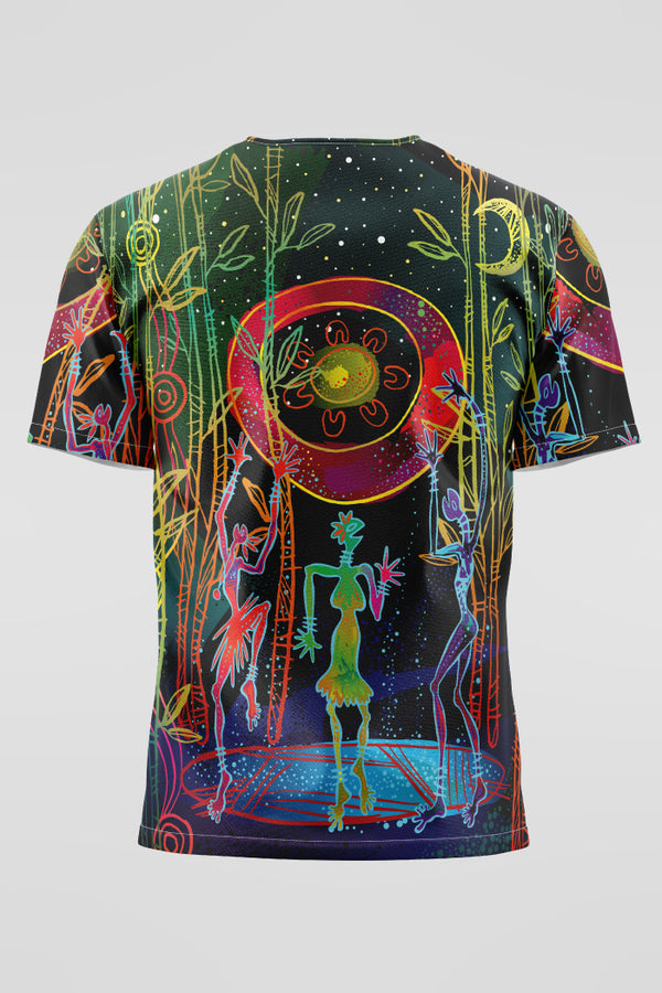 Celestial Rhythms Unisex Three Pocket Scrub Top