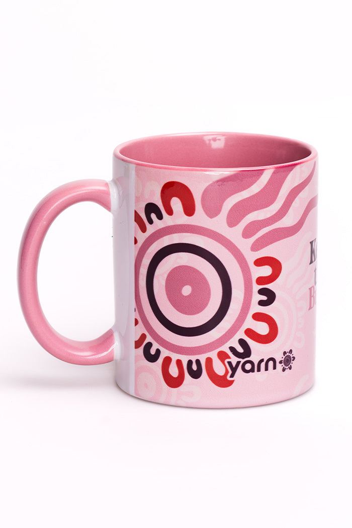 Keep The Fire Burning! NAIDOC 2024 Pink Ceramic Coffee Mug