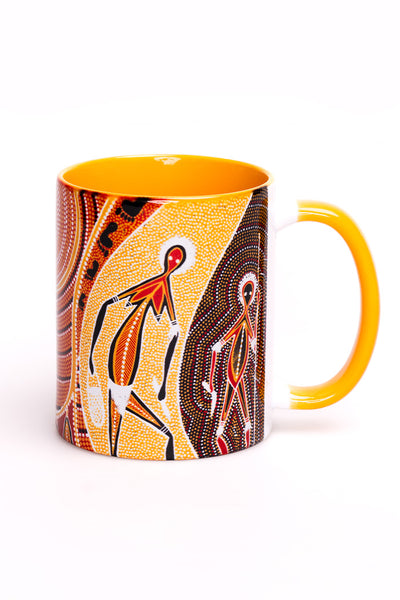 Aboriginal Art Coffee Mug Cup Ceramic Kitchen - L