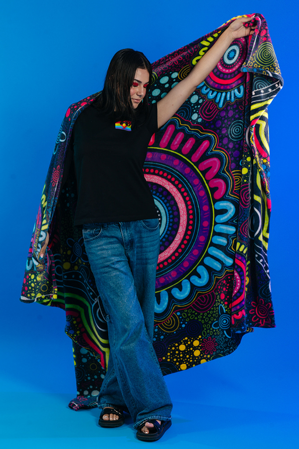 Together Flannel Throw Blanket (150cm x 200cm) - Pride Worn Proudly