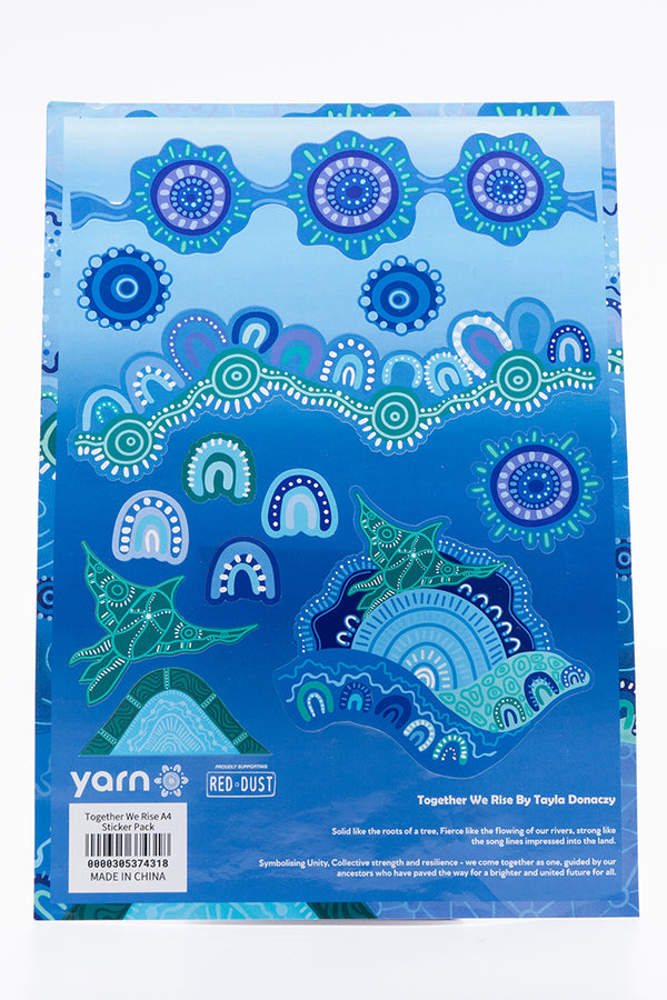 Together We Rise A4 Sticker Pack