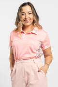 Unified Moments UPF50+ Pink Bamboo (Simpson) Women's Fitted Polo Shirt