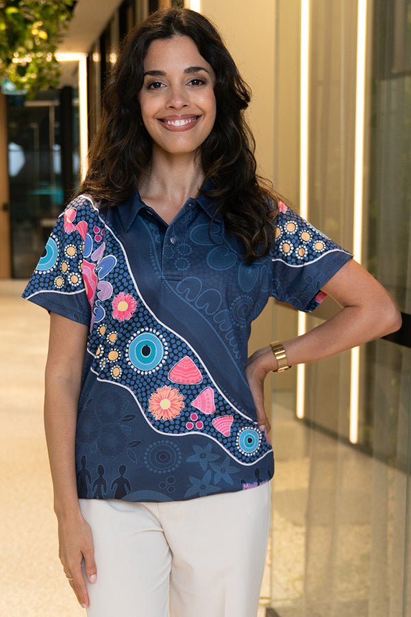 Thriving Together Essence Women's Fitted Polo Shirt