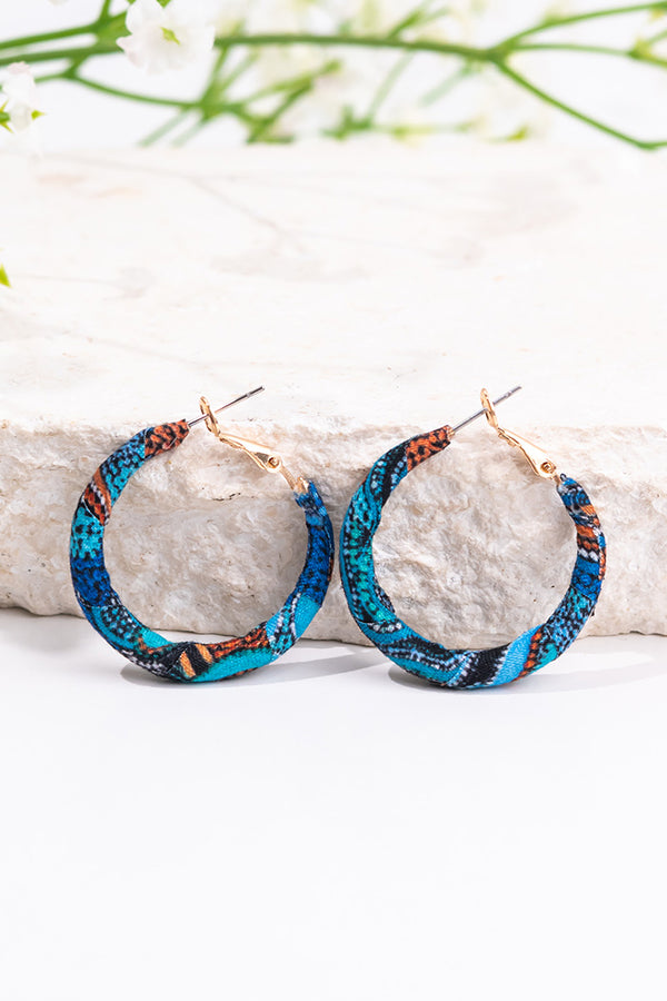 Calm Place Wrapped Hoop Earrings