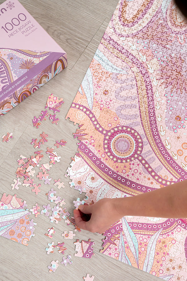 A Bright Future 1000 Piece Indigenous Artwork Puzzle