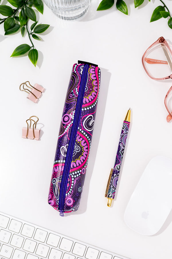 Muru To Our Biriwal (Pathway To Our Future) Small Rectangular Pencil Case with Pen