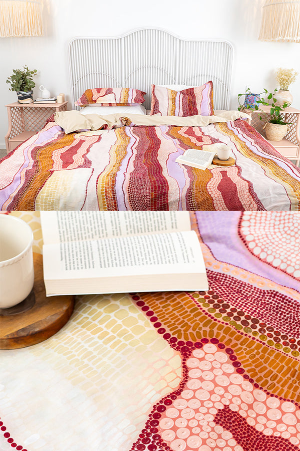 Birarr (Land Desert) 100% Cotton Quilt Cover Set