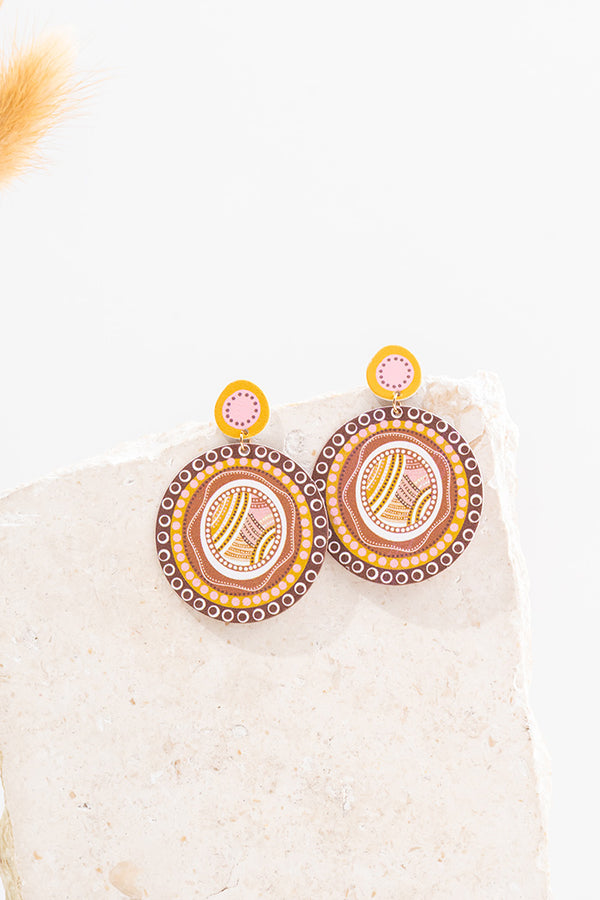Rebirth Circle Statement Earrings