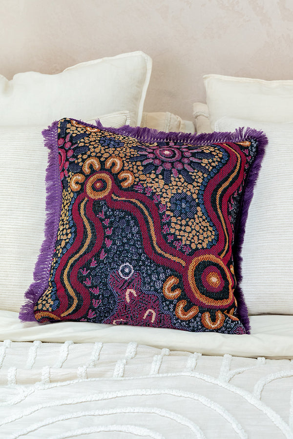 Ngabaan 100% Cotton Knitted Cushion Cover (50cm x 50cm)