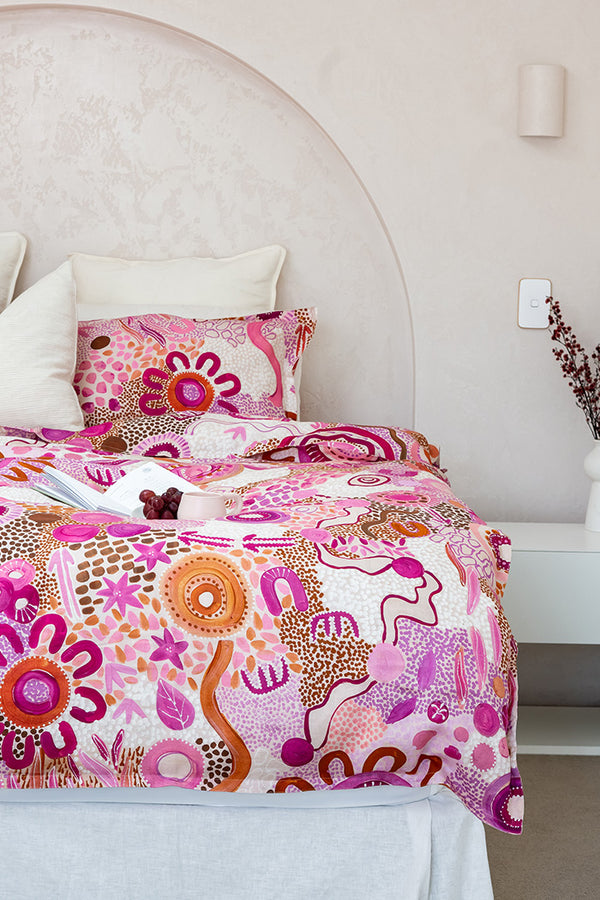 Djeran 100% Linen Quilt Cover Set