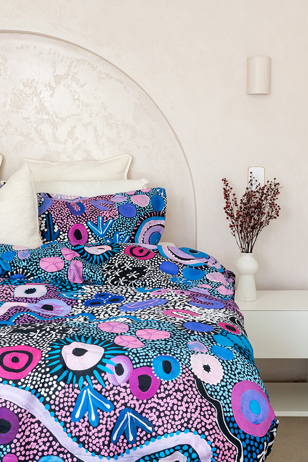 Makuru 100% Linen Quilt Cover Set