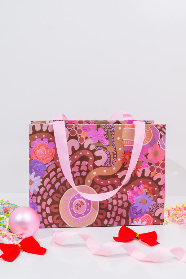 Strength Of Women Matte Ribbon Handled Gift Bag
