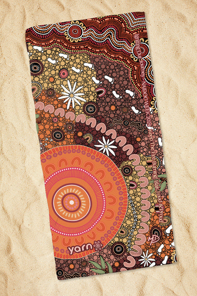 Igniting Our Journey NAIDOC 2024 Beach Towel