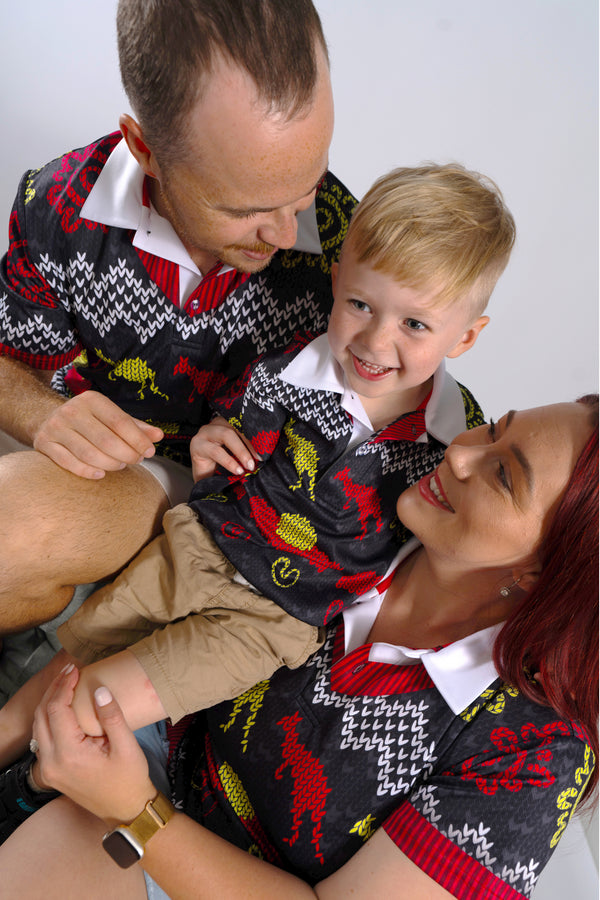 Christmas Joy (Flag) Unisex Polo Shirt