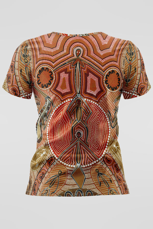 Leaving Footprints Women's Three Pocket Scrub Top