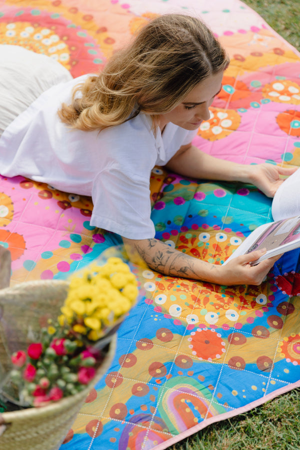 Flourish Sand Free Premium Quilted Picnic Rug (150cm x 200cm)