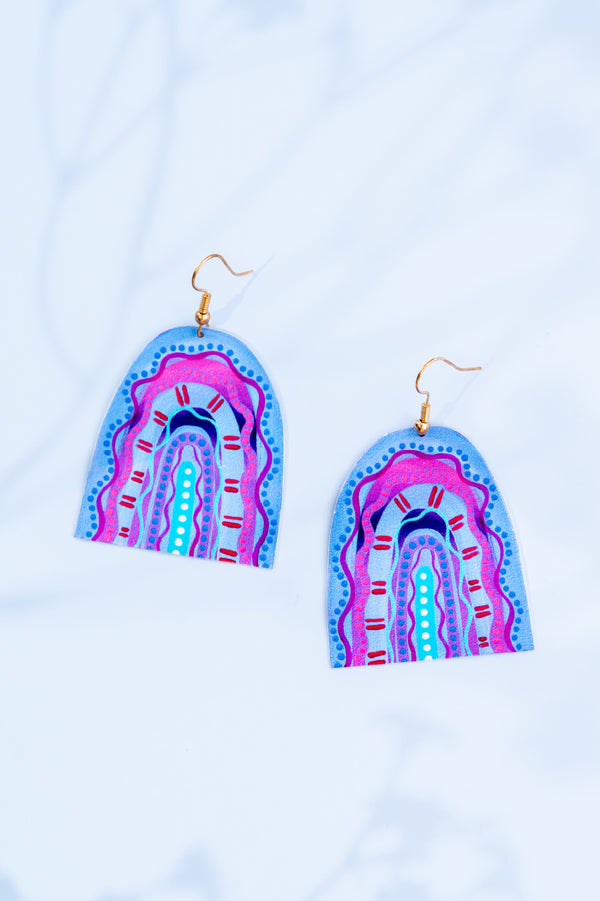 Colours Of The Land Mountain Statement Earrings