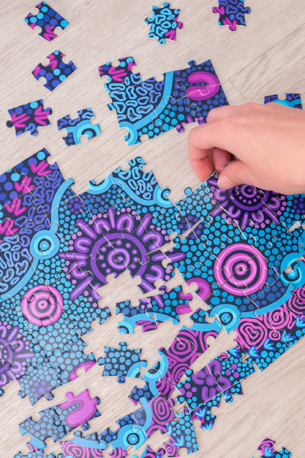 Flourish 100 Piece Indigenous Artwork Puzzle