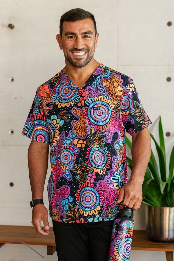 Celebration Unisex Three Pocket Scrub Top