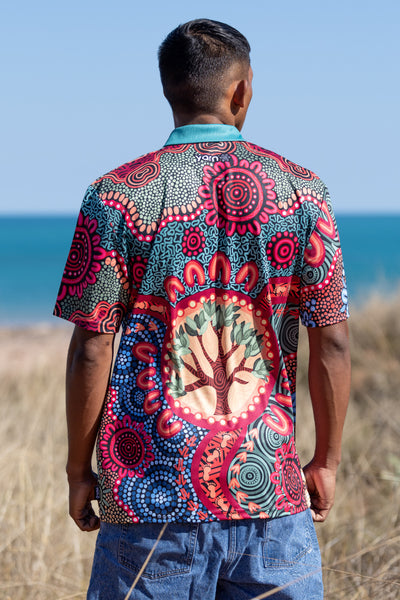Men's  AU Aboriginal Culture Art NAIDOC Week Casual Sporty Stand Collar Jacket