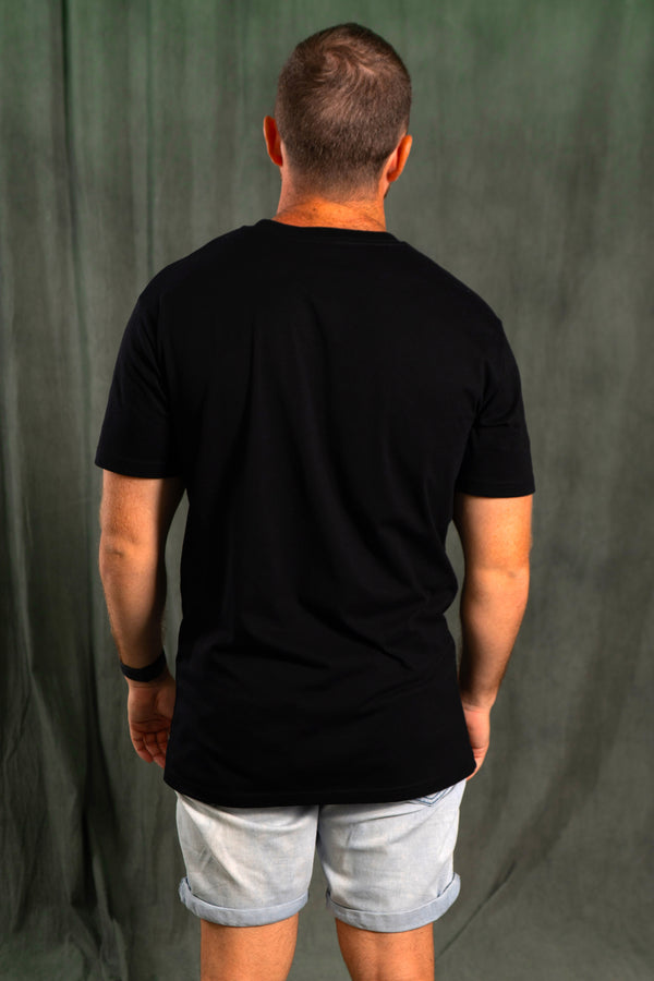 Merry Christmas Black Cotton Crew Neck Unisex T-Shirt