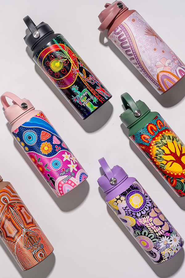 A Bright Future 1L Insulated Stainless Steel Drink Bottle with Handle