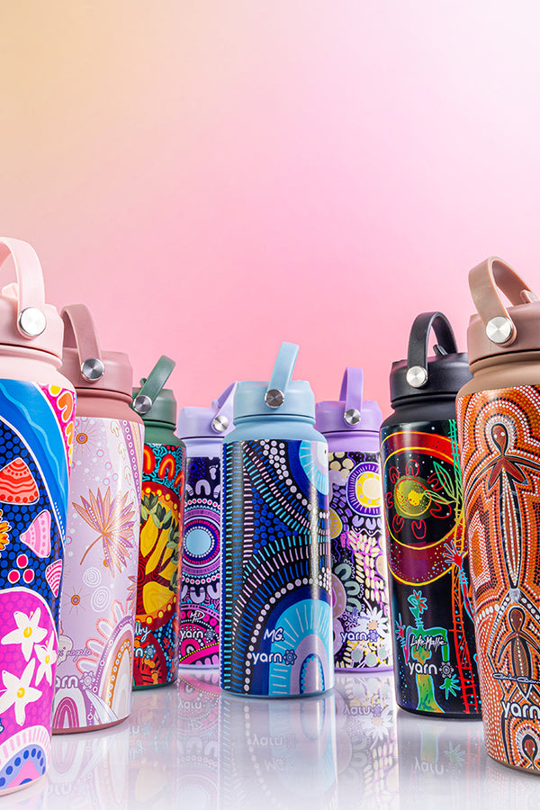 Future Dreaming 1L Insulated Stainless Steel Drink Bottle with Handle