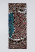 Aboriginal Art Scarves-Heal Our Nura Rectangle Chiffon Scarf-Yarn Marketplace