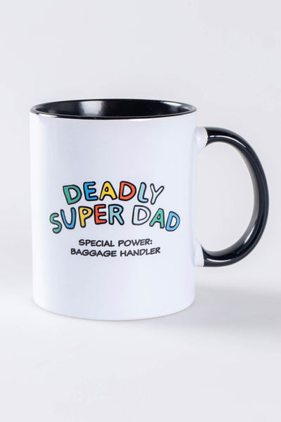 Deadly Super Dad "Baggage Handler" Ceramic Coffee Mug