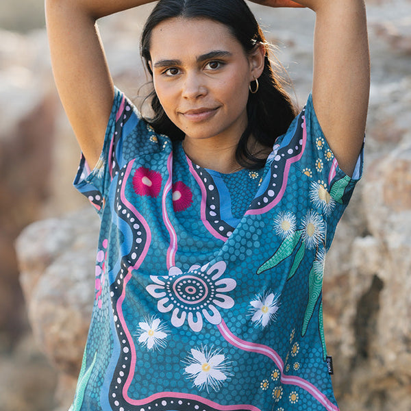 Aboriginal Art Cute Evening Tops Womens Clothes Yarn Marketplace