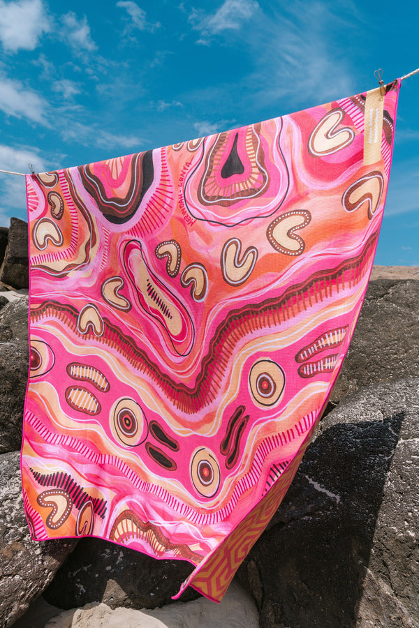 Always Growing Sand Free rPET Beach Towel (160x160cm)