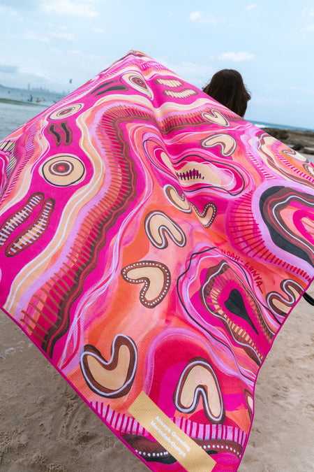 Always Growing Sand Free rPET Beach Towel (160x160cm)