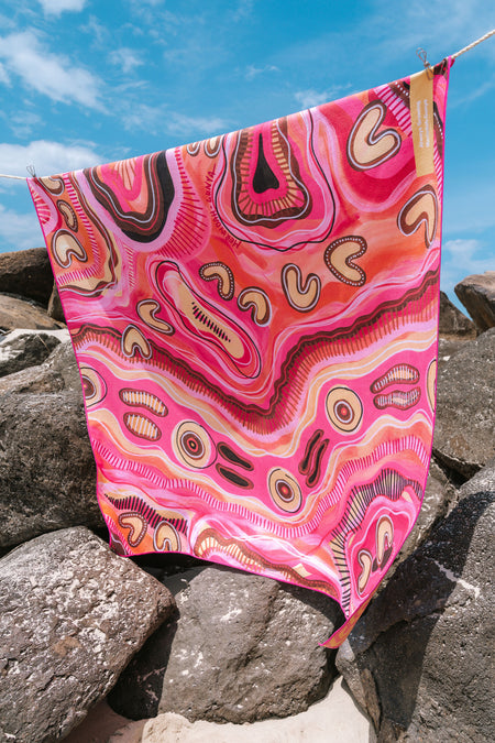 Always Growing Sand Free rPET Beach Towel (160x160cm)