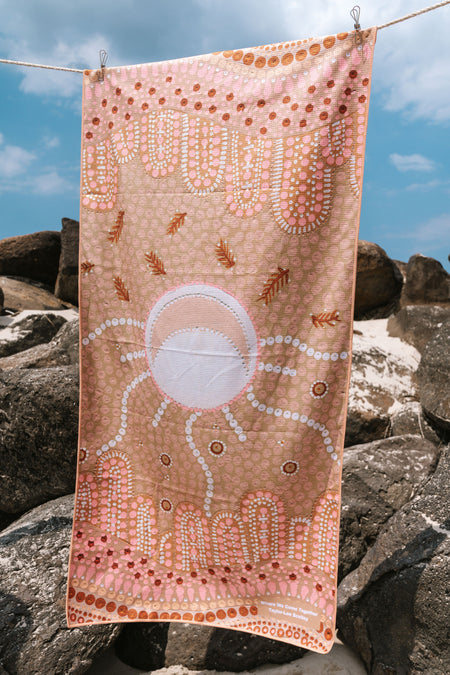 Where We Come Together Sand Free rPET Beach Towel (80x160cm)