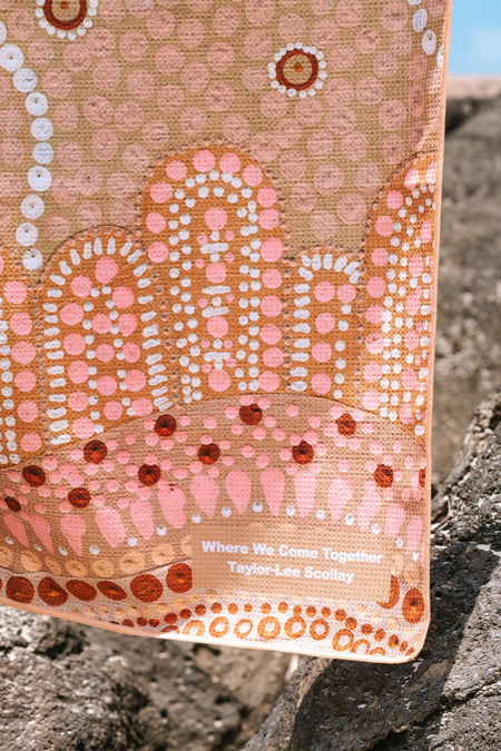 Where We Come Together Sand Free rPET Beach Towel (80x160cm)