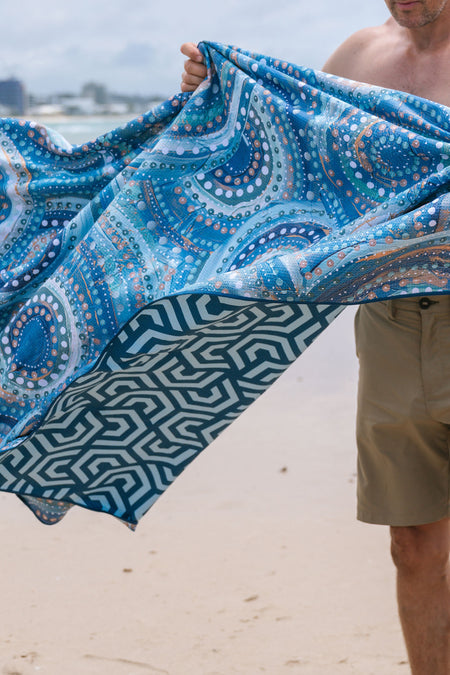 Nirrangi Sand Free rPET Beach Towel (160x160cm)