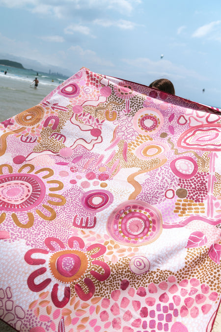 Djeran Sand Free rPET Beach Towel (160x160cm)