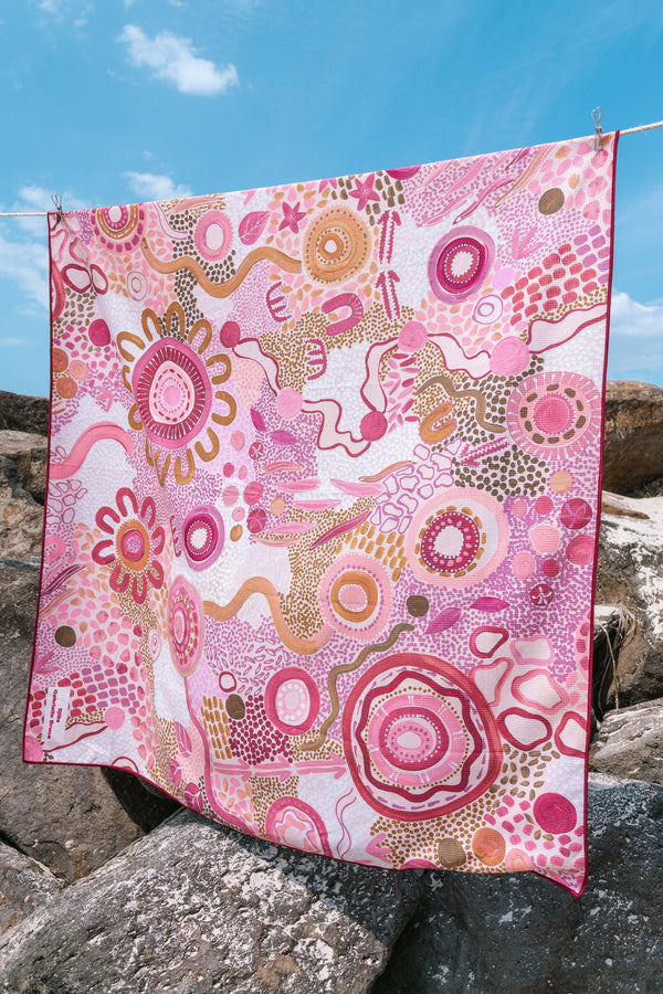 Djeran Sand Free rPET Beach Towel (160x160cm)