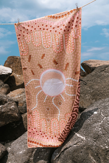 Where We Come Together Sand Free rPET Beach Towel (80x160cm)
