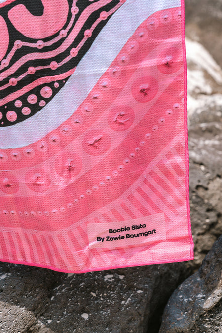 Boobie Sista Sand Free rPET Beach Towel (80x160cm)