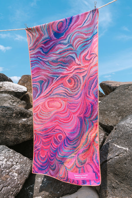 Gathering Tracks Sand Free rPET Beach Towel (80x160cm)