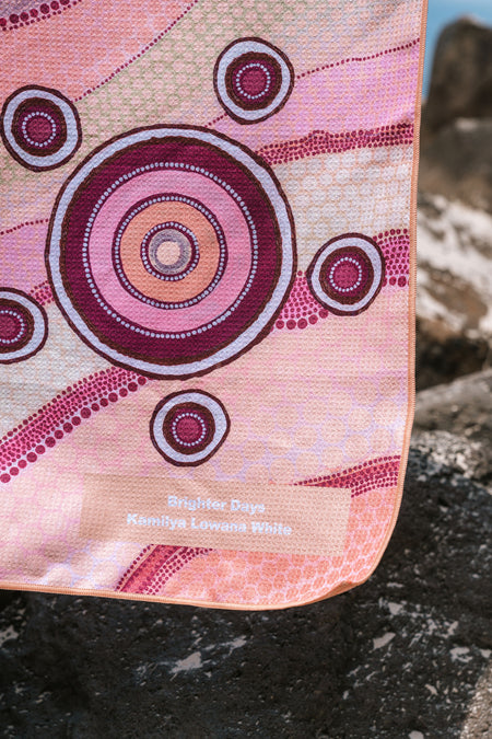 Brighter Days Sand Free rPET Beach Towel (80x160cm)